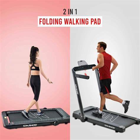 Sparnod Fitness 4 HP DC Motor, Home Use Treadmill, Ultra Slim 2-in-1