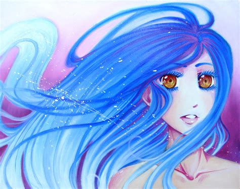 Girl With Blue Hair By Valen Larae On Deviantart