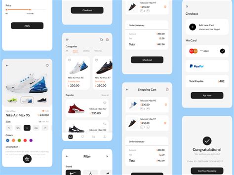 Nike Men Shoes Mobile App UX UI Design Figma