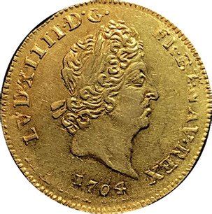 French Oz Gold Louis D Or Louis Xiv Km