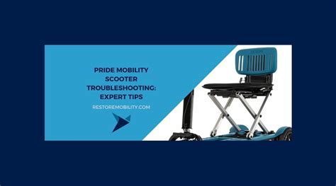 Pride Mobility Scooter Troubleshooting: Expert Tips — RestoreMobility