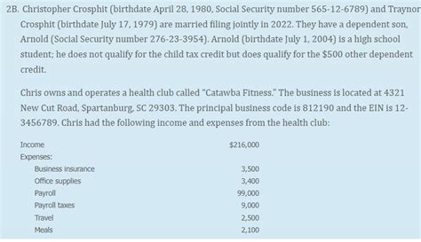 2B Christopher Crosphit Birthdate April 28 StudyX