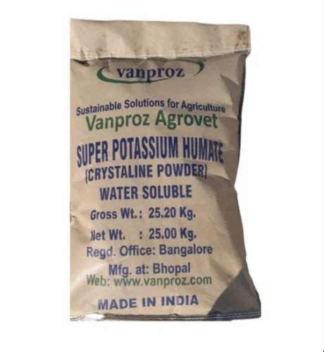 Vapors Super Potassium Humate Fertilizer Kg Bag It Helps