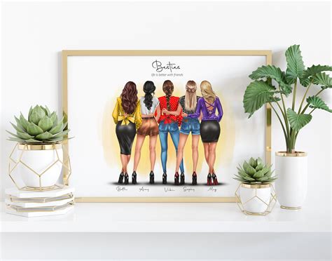 Personalized gifts Best friends gift Friendship print | Etsy