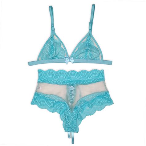 Conjunto Sexy Lingerie Lacradora Tule e Renda Sutiã Sem Bojo e Calcinha Hot Pants Shopee Brasil