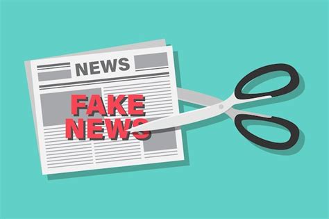 Premium Vector Fake News Vector Design Illustration