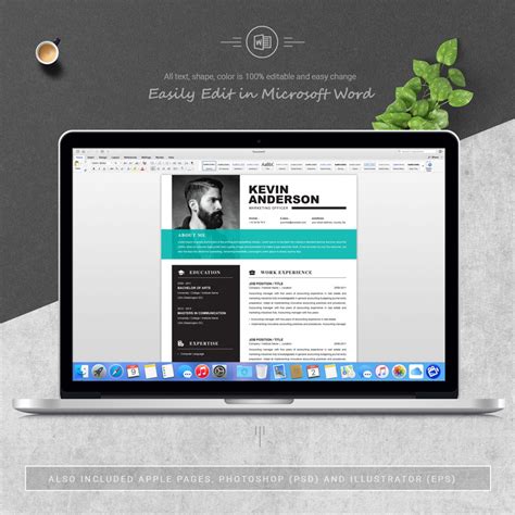 Keven Anderson Cv Template 198861 Templatemonster