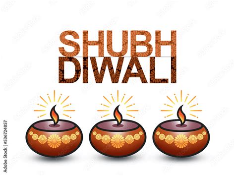 Shubh Diwali - graphic design Stock Illustration | Adobe Stock