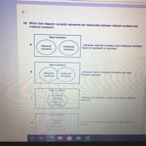 Free Which Venn Diagram Correctly Represents The Relationship Between