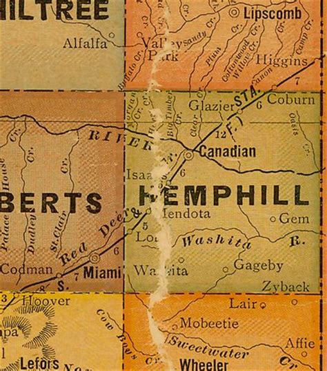 Hemphill County Texas.