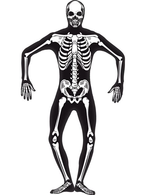 Adults Glow In The Dark Skeleton Skinsuit Costume