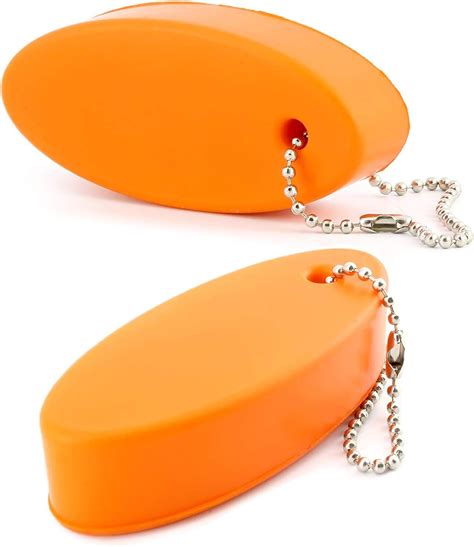 Orange Foam Floating Key Chain Key Floats 2 Pack Great Keychain For