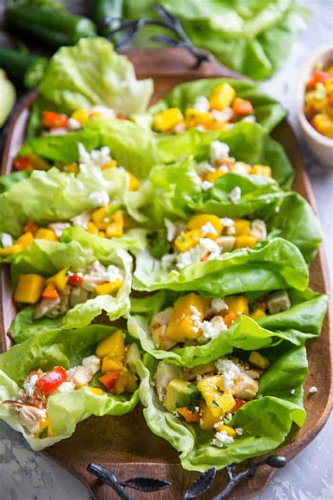 Chicken Lettuce Wraps With Mango Salsa LemonsforLulu