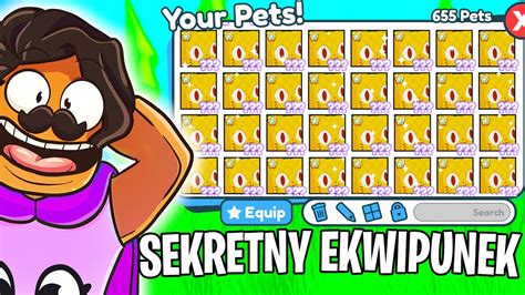 M J Sekretny Ekwipunek W Pet Simulator X Youtube