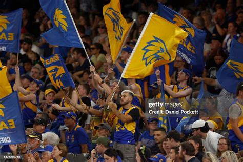 Eagles Fans Show Their Support During The Round One Afl Match Between