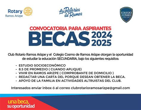 Abre Convocatoria Club Rotario De Ramos Arizpe Para Obtener Becas Escolares