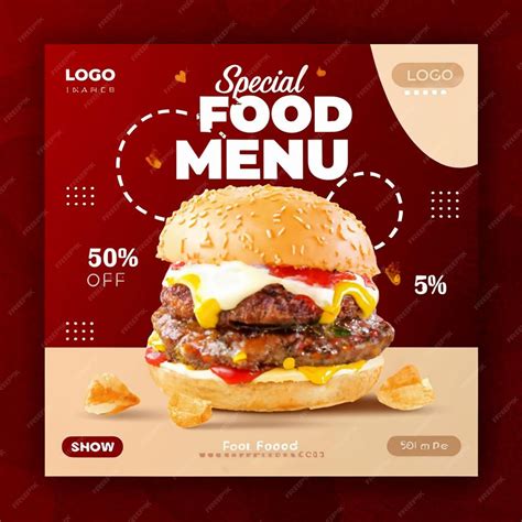 Premium Psd Restaurant Food Menu Social Media Banner Template