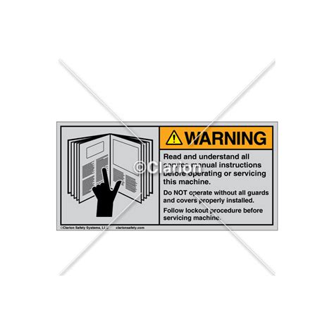 Warning/Read and Understand (6001-GPWHTJ Wht) label