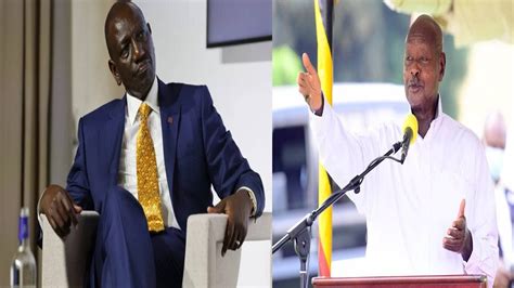 MWACHE UJINGA RUTO MNADANGANYWA ANGRY PRESIDENT MUSEVENI CONFRONT