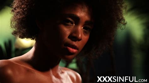 Slow Motion Teasing And Pussy Play With Cute Ebony Babe