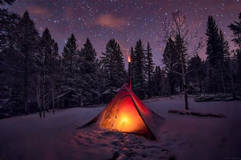 منظره طبیعت برفی کوهستانی سرد Winter Trail Fence Frost