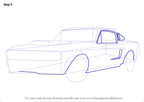 Learn How to Draw a 1968 Mustang (Sports Cars) Step by Step : Drawing ...