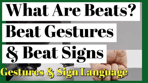 What Are Beats Beat Gestures And Beat Signs Finger Snap Finger