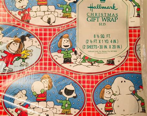 Peanuts Snoopy Wrapping Paper 2 Sheets, New Pkg Charlie Brown - Etsy