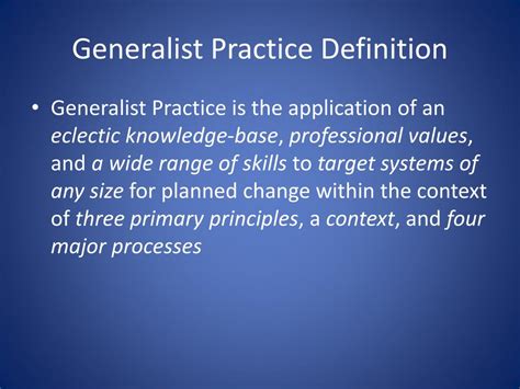 Ppt Generalist Practice Social Work Powerpoint Presentation Free Download Id 6710380