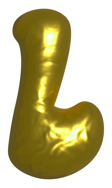 Premium Photo Shiny Gold Balloon Metallic Letter K Capital