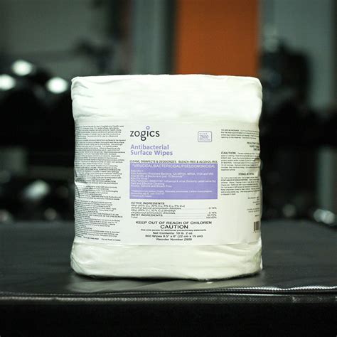 Antibacterial Gym Wipes Gym Wipes Refill Zogics