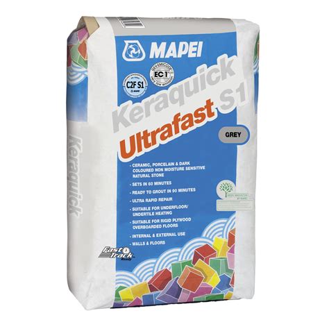 シーリングモルタル接着剤 KERAQUICK ULTRAFAST S1 MAPEI GB タイル用 セメント 急結