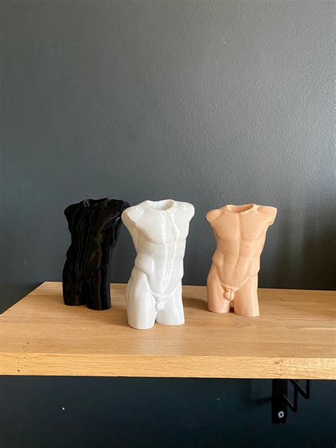 Man Body Planter Nude Male Body Vase Flower Pot Ornaments Etsy