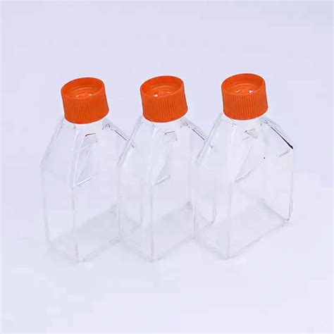 Sterile Cell Culture Bottle Tc Treated Plastic Cell Culture Flask 25cm