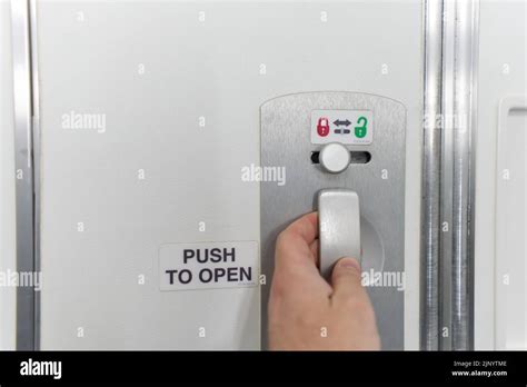 Aircraft Toilet Door Hi Res Stock Photography And Images Alamy