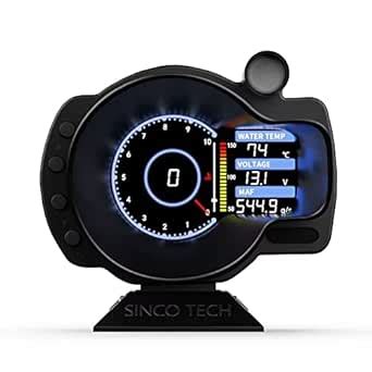 Amazon SINCO TECH OBDII Meter Dashboard Speed RPM Water