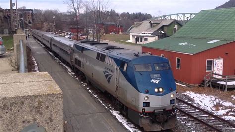 Amtrak Vermonter Train At Brattleboro Vermont Hd Imovie Youtube