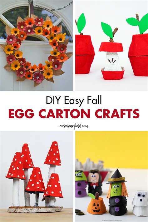 DIY Easy Fall Egg Carton Crafts • Rose Clearfield