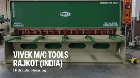 Vivek Mild Steel Hydraulic Variable Rake Angle Shearing Machine At