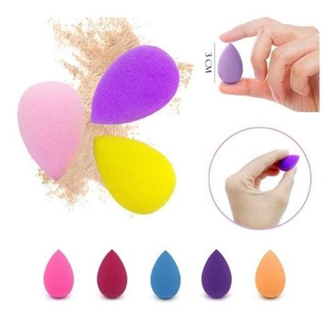 Esponja De Maquillaje Tipo Beauty Blender Mini X5 Unidades Zeva Cosmetics