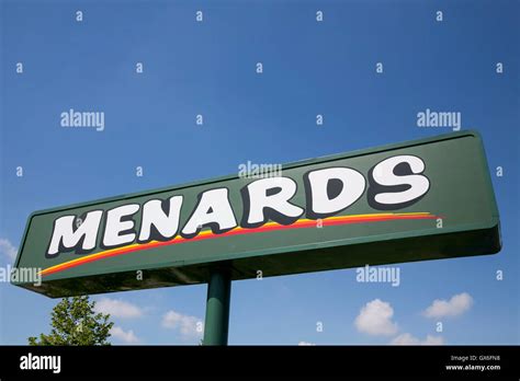 A logo sign outside of a Menards retail store in Columbus, Ohio on July ...