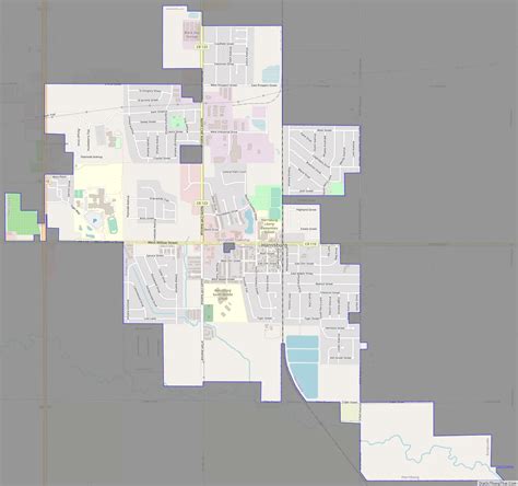 Map of Harrisburg city, South Dakota - Thong Thai Real