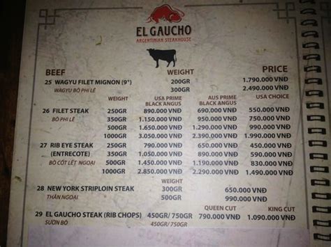 El Gaucho Argentinian Steakhouse, 74 Hai Ba Trung, District 1, Ho Chi ...