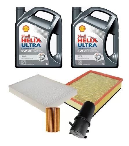 Kit Filtros Y Aceite Shell Helix Ultra Av 5w30 Vw Amarok Envío gratis