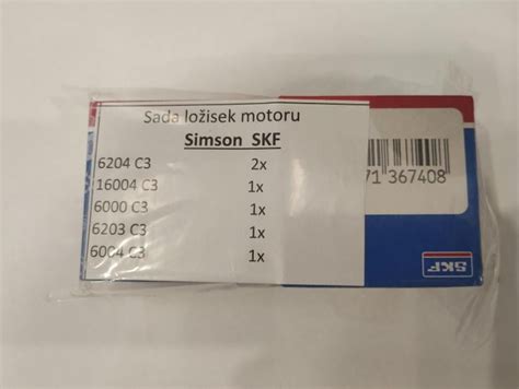 Sada ložisek motoru Simson S51 Enduro Elektronic a SR SKF nové Aukro