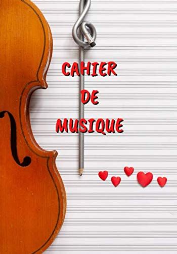 Amazon Cahier De Musique Carnet De Partitions Pages X