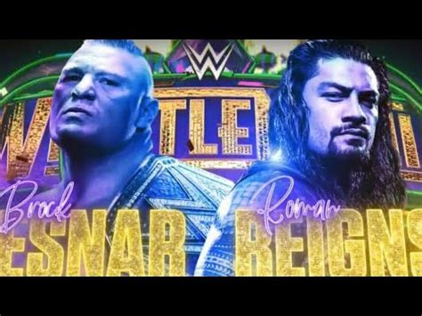 WWE 2K20 Brock Lesnar VS Roman Reigns Wwe Championship YouTube