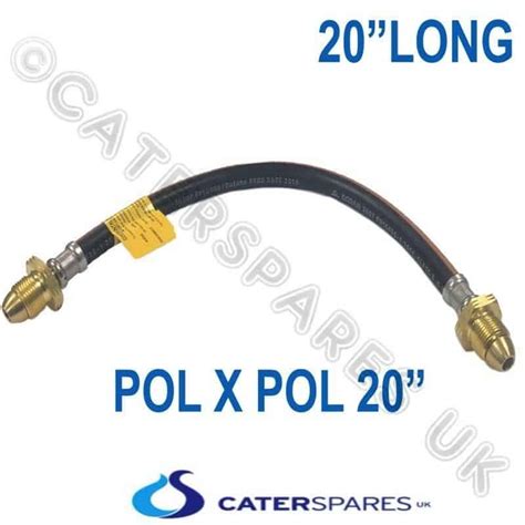 LPG FLEXIBLE POL GAS PIPE 20 FOR LP PROPANE BOTTLE CONNECTOR PIPE POL