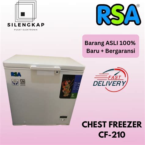 Jual Chest Freezer Rsa Cf Liter Shopee Indonesia