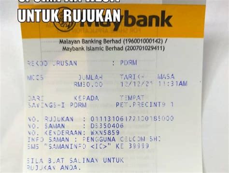 Cara Bayar Saman Pdrm Di Mesin Atm Maybank